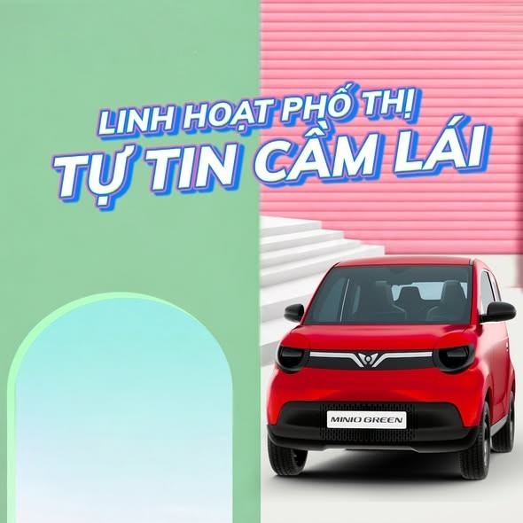 Phố đông, đường nhỏ hay lịch trình bận rộn - Minio Green vẫn giúp bạn di chuyển linh hoạt mỗi ngày. Giá dễ tiếp cận, lái dễ làm quen, đây là lựa chọn lý tưởng để tự tin lên đời 4 bánh và tận hưởng chất sống đô thị theo cách mới.